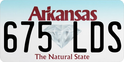 AR license plate 675LDS