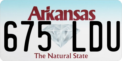 AR license plate 675LDU