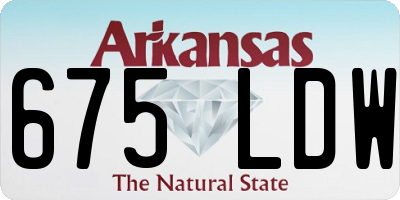 AR license plate 675LDW