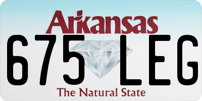 AR license plate 675LEG