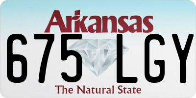 AR license plate 675LGY