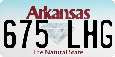 AR license plate 675LHG