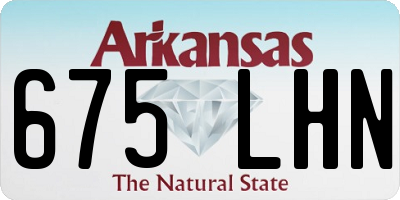 AR license plate 675LHN