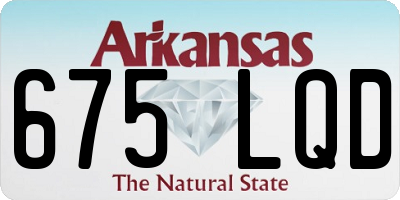 AR license plate 675LQD
