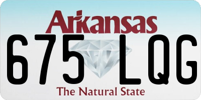 AR license plate 675LQG