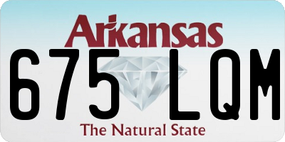 AR license plate 675LQM