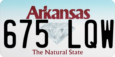 AR license plate 675LQW