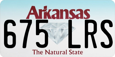 AR license plate 675LRS