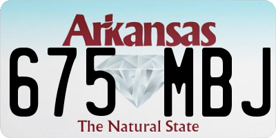 AR license plate 675MBJ