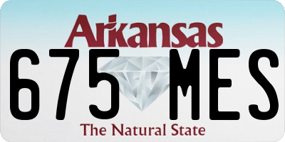 AR license plate 675MES