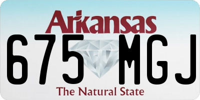 AR license plate 675MGJ