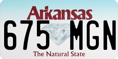 AR license plate 675MGN