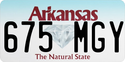 AR license plate 675MGY