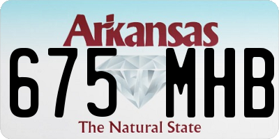 AR license plate 675MHB