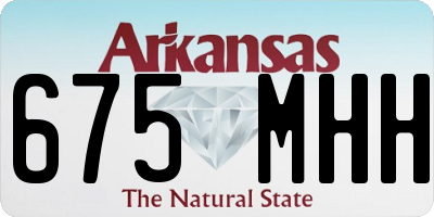 AR license plate 675MHH