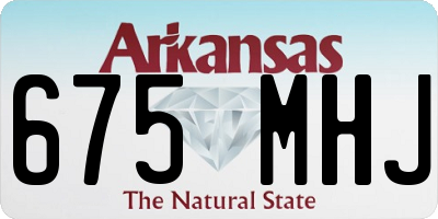 AR license plate 675MHJ