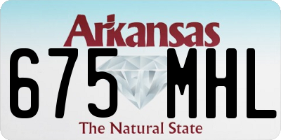 AR license plate 675MHL