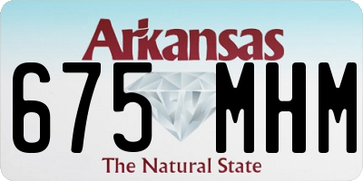 AR license plate 675MHM