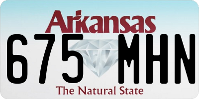 AR license plate 675MHN