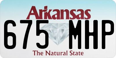 AR license plate 675MHP
