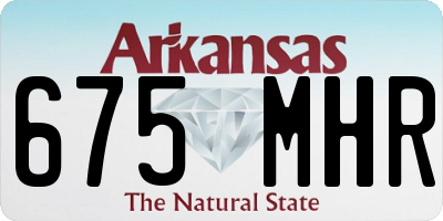 AR license plate 675MHR