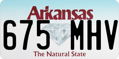 AR license plate 675MHV