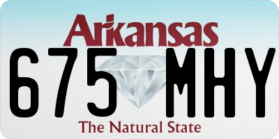 AR license plate 675MHY