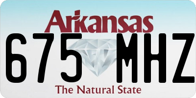 AR license plate 675MHZ