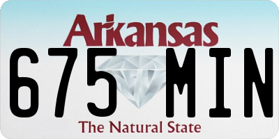 AR license plate 675MIN