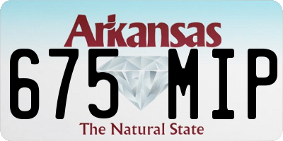 AR license plate 675MIP