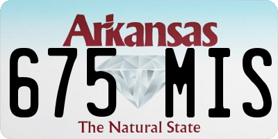 AR license plate 675MIS