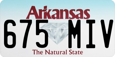 AR license plate 675MIV