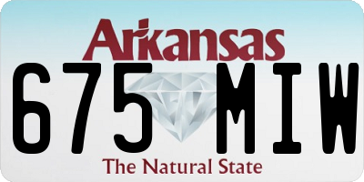 AR license plate 675MIW