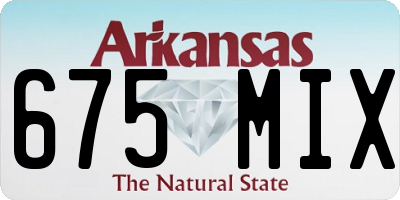 AR license plate 675MIX