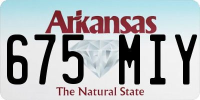 AR license plate 675MIY