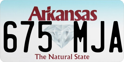 AR license plate 675MJA