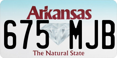 AR license plate 675MJB