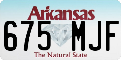 AR license plate 675MJF