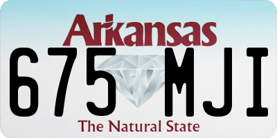AR license plate 675MJI