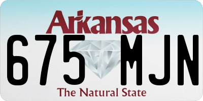 AR license plate 675MJN