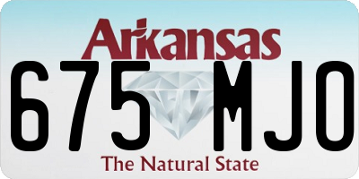 AR license plate 675MJO