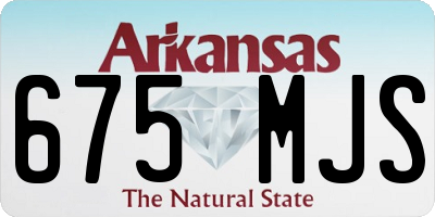 AR license plate 675MJS
