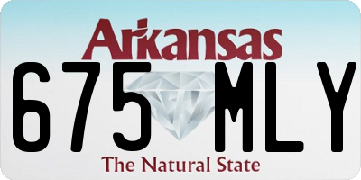 AR license plate 675MLY