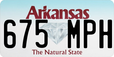 AR license plate 675MPH