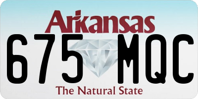 AR license plate 675MQC