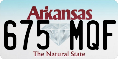 AR license plate 675MQF