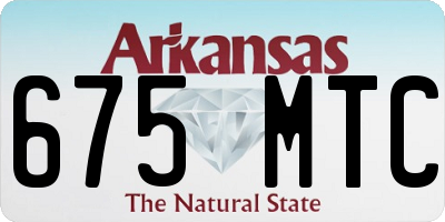 AR license plate 675MTC