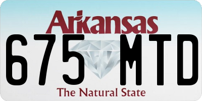 AR license plate 675MTD