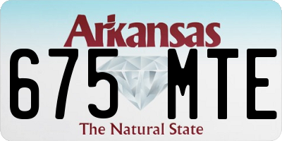 AR license plate 675MTE