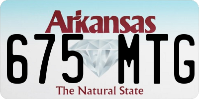 AR license plate 675MTG